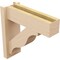 Ekena Millwork 5 1/2-in W x 16-in D x 16-in H Funston Block Rough Cedar Woodgrain TimberThane Outlooker, Primed Tan OUTUR055X16X16FST44RCPR - alternate 5
